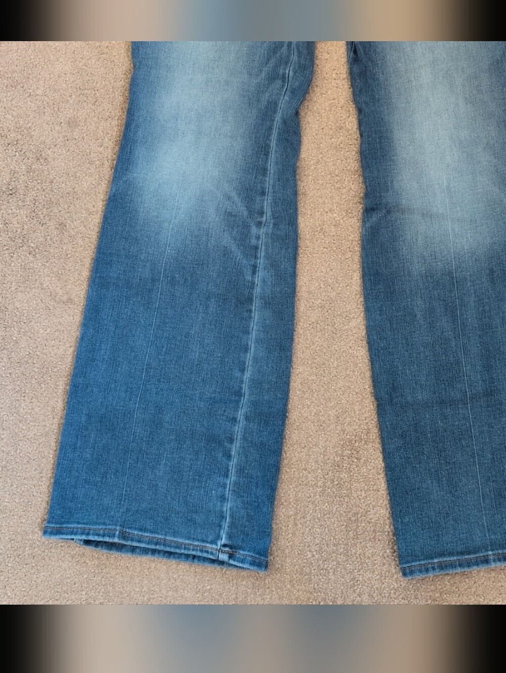 White House Black Market Everyday Soft Women's Skinny Flare High Rise Blue Jeans - Picture 5 of 6